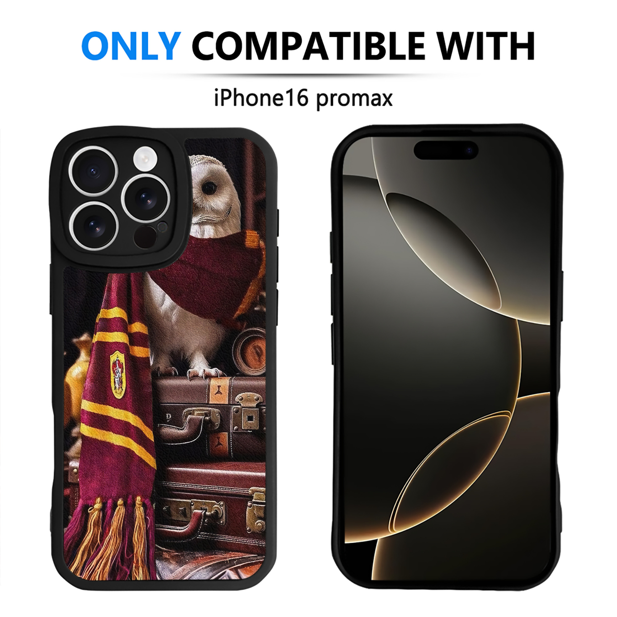 （画像用） Harry Potter ハリー・ポッターシリーズ 【iPhone 16シリーズ対応】シリコンスマホケース（レザー調） 材質：シリコン